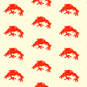 Tree Frog Pattern (Red)