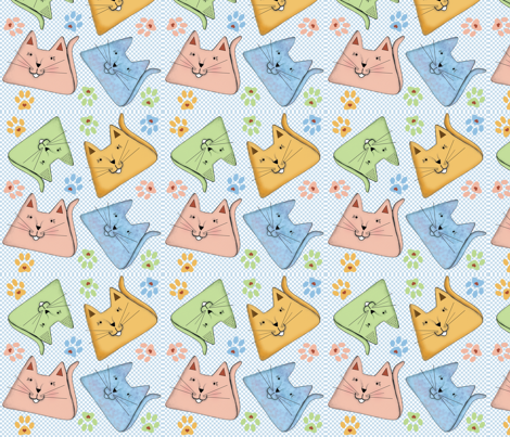 Fat Cat Dots fabric by dianaelaine on Spoonflower - custom fabric