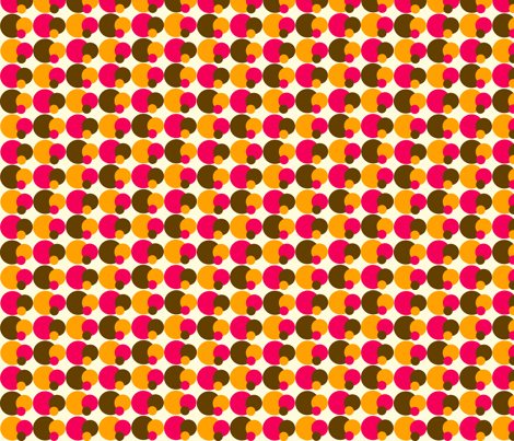 BrownLovesPinkDots fabric by pinkpeacockdesigns on Spoonflower - custom fabric