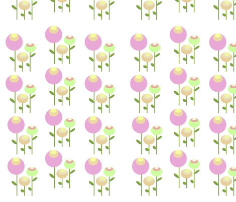 Design_2_-_Retro_flower fabric by cinnamontoast on Spoonflower - custom fabric