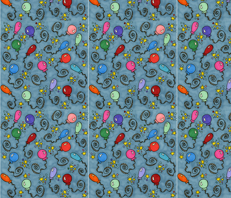 balloons fabric by studiopetite on Spoonflower - custom fabric