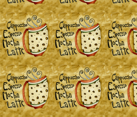 coffee_love fabric by studiopetite on Spoonflower - custom fabric