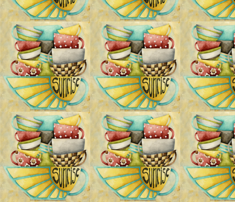 sunrisecoffee fabric by studiopetite on Spoonflower - custom fabric