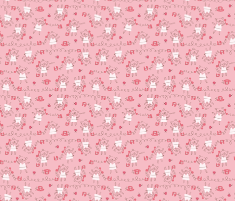 PhonePINK fabric by triciatharp on Spoonflower - custom fabric