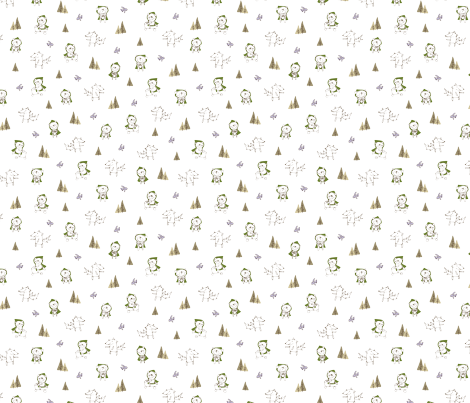 RidingHoodGREEN fabric by triciatharp on Spoonflower - custom fabric