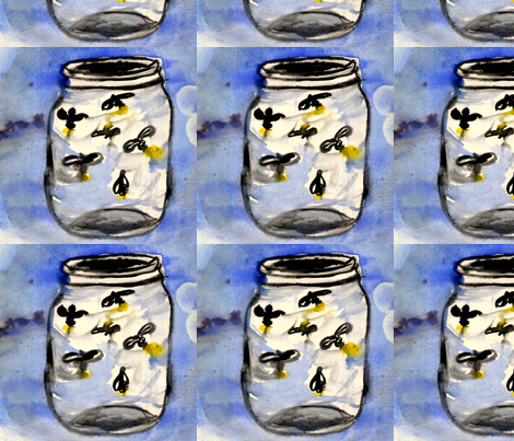 firefly1-ed fabric by treehousetogs on Spoonflower - custom fabric