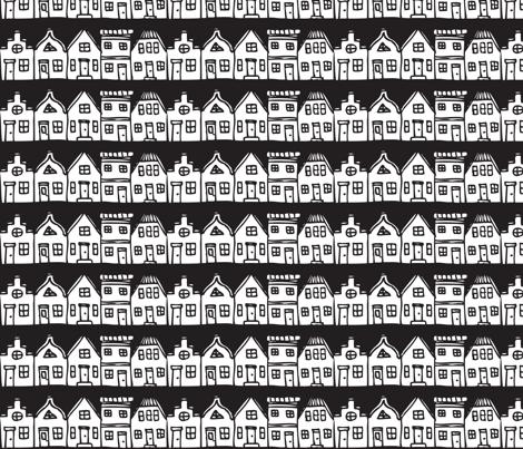 houses fabric by demekah on Spoonflower - custom fabric