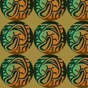shroom, tan+blue.