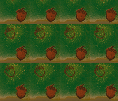 acorny. green. fabric by steph_tichenor on Spoonflower - custom fabric