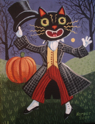 Dapper Halloween Cat