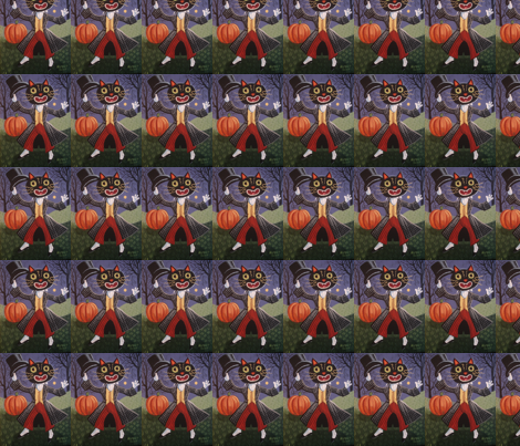 Dapper Halloween Cat fabric by disgusted_cats on Spoonflower - custom fabric