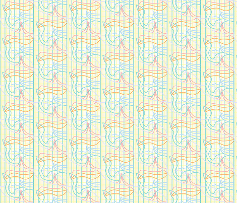 swan fabric by collager on Spoonflower - custom fabric
