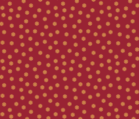 Agrata:  Dots on red  ©2010 by Jane Walker fabric by artbyjanewalker on Spoonflower - custom fabric