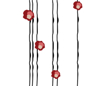 Flowers on a string