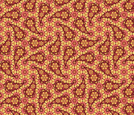 Agrata:  Paisley ©2010 by Jane Walker fabric by artbyjanewalker on Spoonflower - custom fabric
