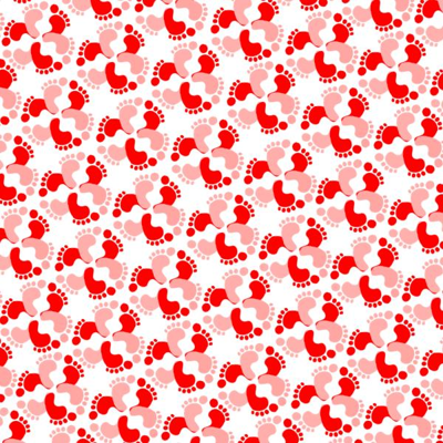 Flower-feet-pink-red