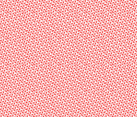 Flower-feet-pink-red fabric by andsewon on Spoonflower - custom fabric
