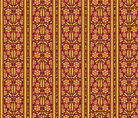 Agrata:  Paisley Stripe  ©2010 by Jane Walker fabric by artbyjanewalker on Spoonflower - custom fabric
