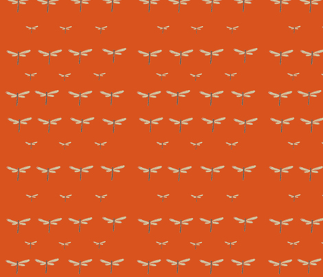drawnbutterflyred fabric by dragonflyfae on Spoonflower - custom fabric
