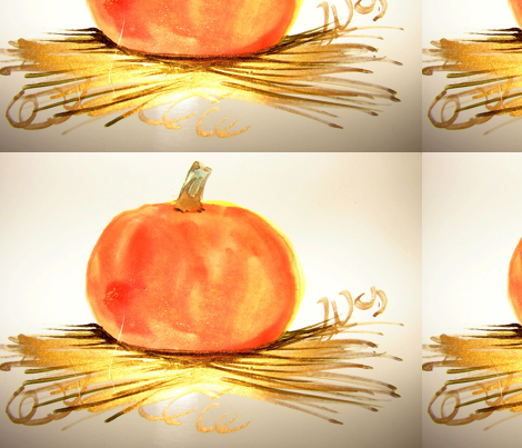 pumpkin_gold fabric by karenharveycox on Spoonflower - custom fabric
