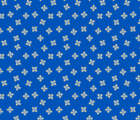 Burian Blue:  Sprinkles   ©2010 by Jane Walker fabric by artbyjanewalker on Spoonflower - custom fabric