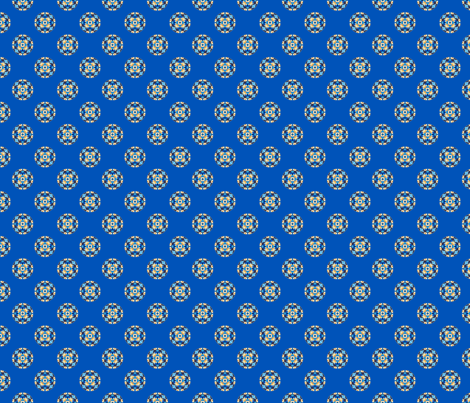 Burian Blue:  Dots on blue   ©2010 by Jane Walker fabric by artbyjanewalker on Spoonflower - custom fabric