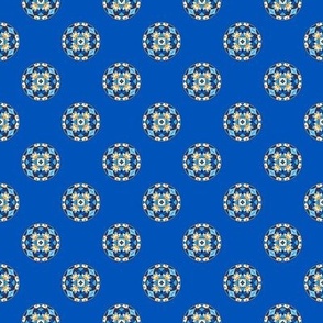Burian Blue:  Dots on blue   ©2010 by Jane Walker