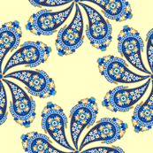 Burian Blue:  Paisley   ©2010 by Jane Walker
