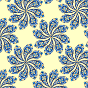 Burian Blue:  Paisley   ©2010 by Jane Walker