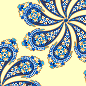 Burian Blue:  Paisley   ©2010 by Jane Walker