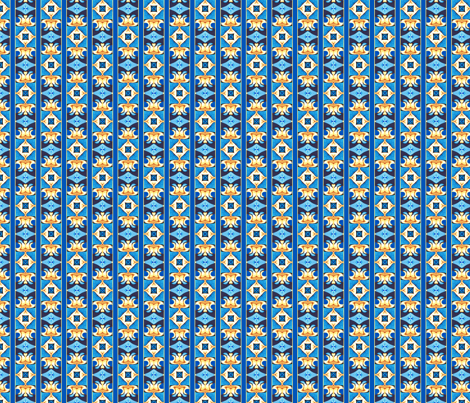 Burian Blue:  Stripes   ©2010 by Jane Walker fabric by artbyjanewalker on Spoonflower - custom fabric