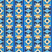 Burian Blue:  Stripes   ©2010 by Jane Walker