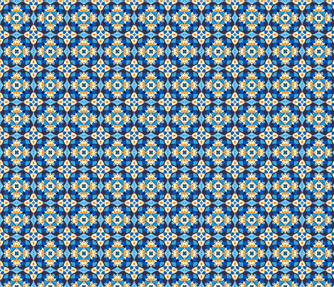 Burian Blue:  Basic   ©2010 by Jane Walker fabric by artbyjanewalker on Spoonflower - custom fabric