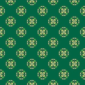 Burian Green:  Dots on green   ©2010 by Jane Walker