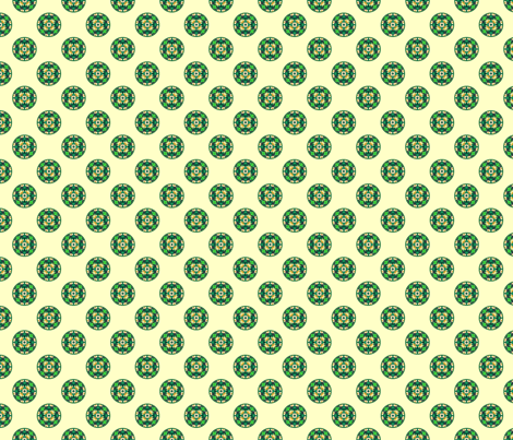 Burian Green:  Dots on yellow   ©2010 by Jane Walker fabric by artbyjanewalker on Spoonflower - custom fabric