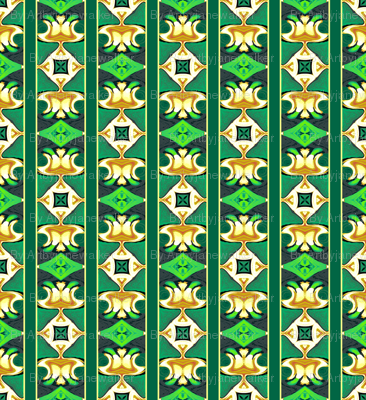 Burian Green:  Stripe   ©2010 by Jane Walker