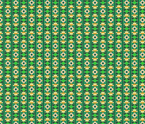 Burian Green:  Stripe   ©2010 by Jane Walker fabric by artbyjanewalker on Spoonflower - custom fabric