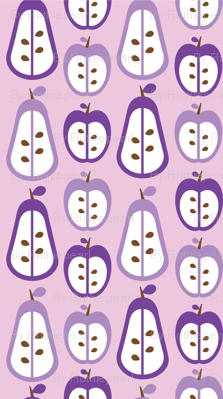 Purple Pears and Apples