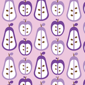 Purple Pears and Apples