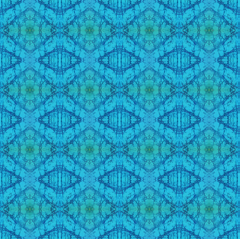 BLUE WATERZ-SM by SUE DUDA fabric by suedudadesigns on Spoonflower - custom fabric