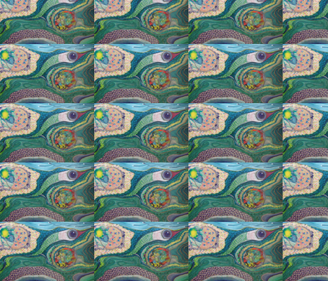 Mirror Repeat Primal Ooze fabric by thread_and_thumb on Spoonflower - custom fabric