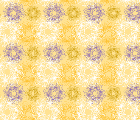 Flower Butterfly fabric by rightbrainjane on Spoonflower - custom fabric