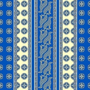 Burian Blue:  Greyhound Stripe   ©2010 by Jane Walker