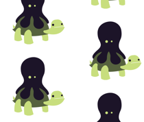 Octopus & Turtle