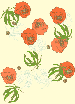 poppy_and_leaves