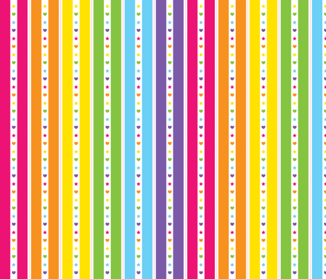 Candy Necklace Stripes fabric by rockabirdie on Spoonflower - custom fabric
