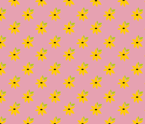 Black Eyed Susan fabric by anahata on Spoonflower - custom fabric