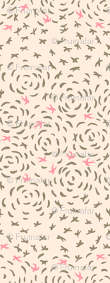 birds in cream
