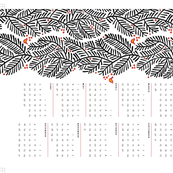 arborvitae calendar towel