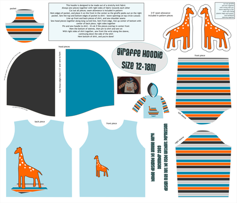 giraffehoodie fabric by mrshervi on Spoonflower - custom fabric